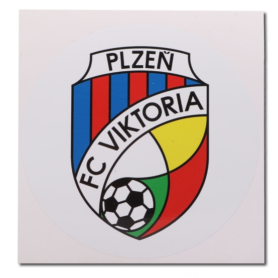 Samolepka 7.5 cm – logo FC Viktoria Plzeň