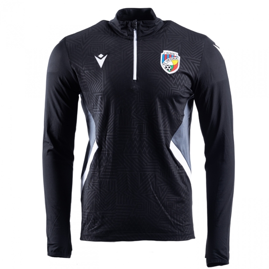 Mikina tréninková 1/4 zip černá FRASER dětská 24/25