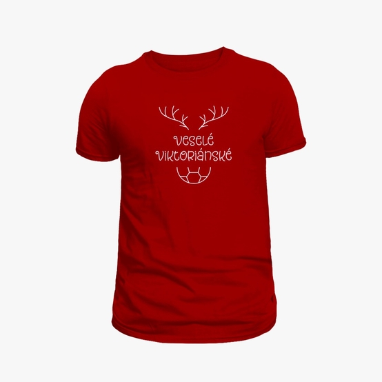 Tričko dámské – vánoční – červené